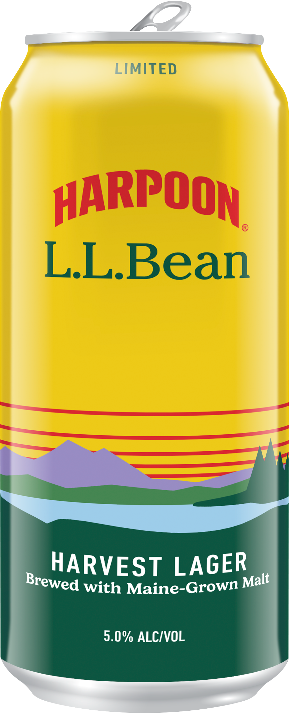 Harpoon x LL Bean Harvest Lager can